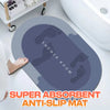 Super Absorbent Anti-Slip Quick-Drying Rubber Simple Design Bathroom Kitchen Living Room Mat