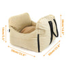 Portable Safety Car Central Console Pet Seat Bed for Small Dogs and Cats