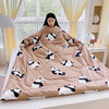 Multifunctional Winter Lazy Thickened Skin-friendly Brushed Quilt with Sleeves