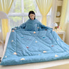 Multifunctional Winter Lazy Thickened Skin-friendly Brushed Quilt with Sleeves