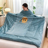 Multifunctional Winter Lazy Thickened Skin-friendly Brushed Quilt with Sleeves