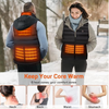 3 Heating Levels USB Lightweight Electric Heated Jacket Unisex Heated Jacket