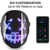 Bluetooth Rechargeable APP Control Motion Sensor LED Face Masks For Halloween