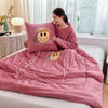 Multifunctional Winter Lazy Thickened Skin-friendly Brushed Quilt with Sleeves