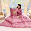 Multifunctional Winter Lazy Thickened Skin-friendly Brushed Quilt with Sleeves