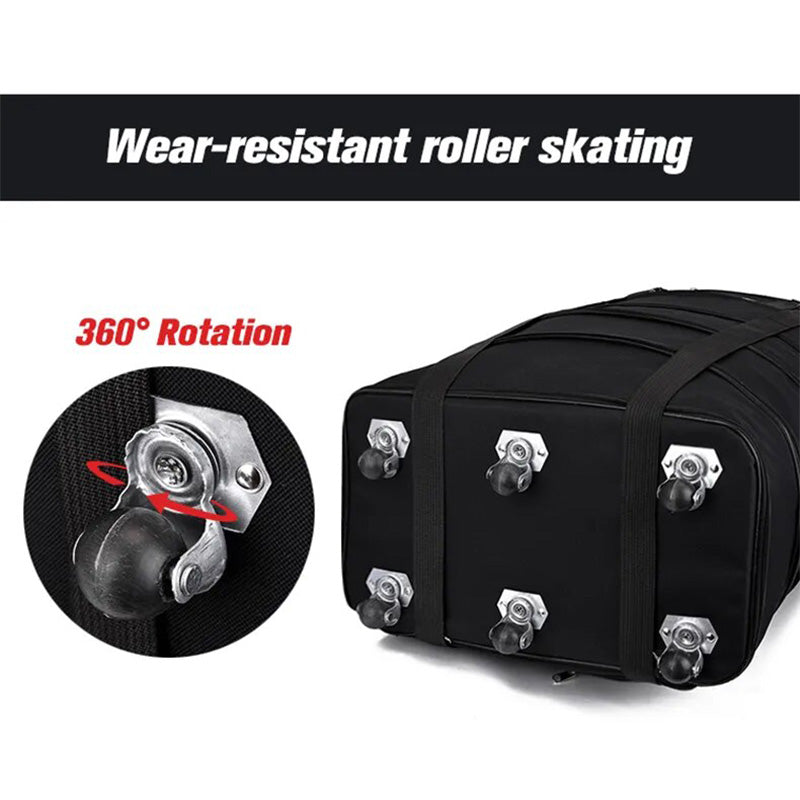 Expandable Foldable Large Capacity Luggage Travel Duffel Bag With Spinner Wheels