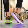 2023 New Kids LED USB Rechargeable Roller Skates Sports Sneakers