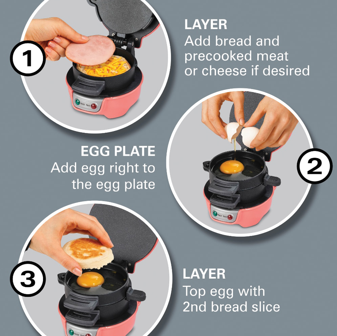 Dual & Single Breakfast Sandwich Maker