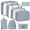 8 Pcs Set Waterproof Large Capacity Travel Luggage Packing Organizer Bags