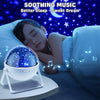 360° Rotating Starry Sky Night Light Projector Lamp Bluetooth Speaker Remote Control