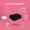 Waterproof Stain Resistant Cozy Shaggy Fleece Velvet Love Blanket for Bed, Car, Sofa