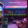 Smart LED RGB Music Sync APP Control Dynamic DIY Curtain Lights for Bedroom, Party, Christmas Decoration