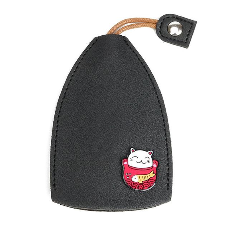 Creative Pull Out Cute PU Leather Car Key Case Cover