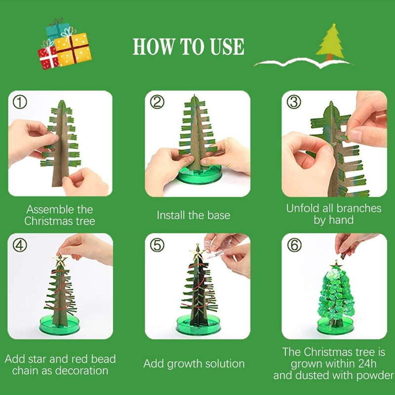 Blooming Magic Christmas Tree Table Decoration