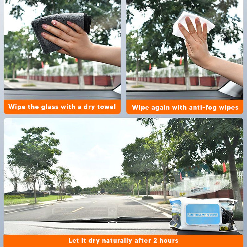 Universal Car Windshield Glass Eco-friendly Long-lasting Rainproof and Anti-fog Wipes