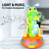 Kids Electric Dancing Saxophone Caterpillar With Led Flashlight Music Toy