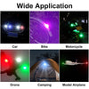 Waterproof Anti-collision 7 Colors Rechargeable Car LED Strobe Light with Wireless Remote Control