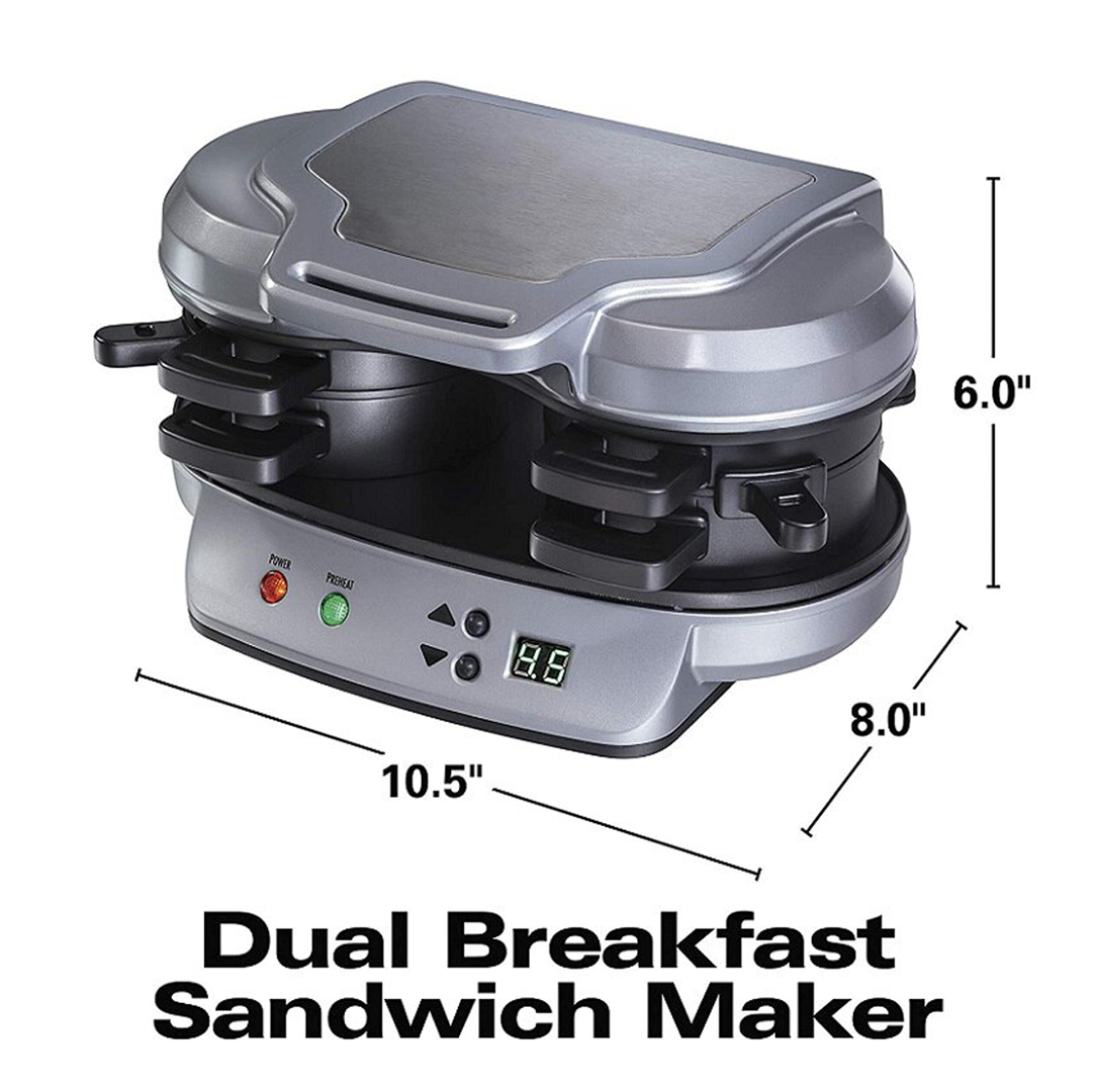 Dual & Single Breakfast Sandwich Maker