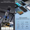 4 IN 1 100W Super Fast Cigarette Lighter Car Charger with Retractable Type C & IPhone Cables