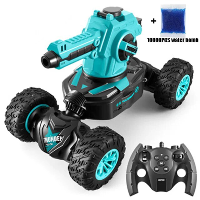 Gesture Sensing Water Bomb Shooting Remote Control 4WD 360° Rotation Stunt Car Tank Toy