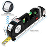 4 In 1 Multifunctional Laser Leveler Tool With 8ft/2.5m Standard Measure Tape Metric Rulers Metal Tripod