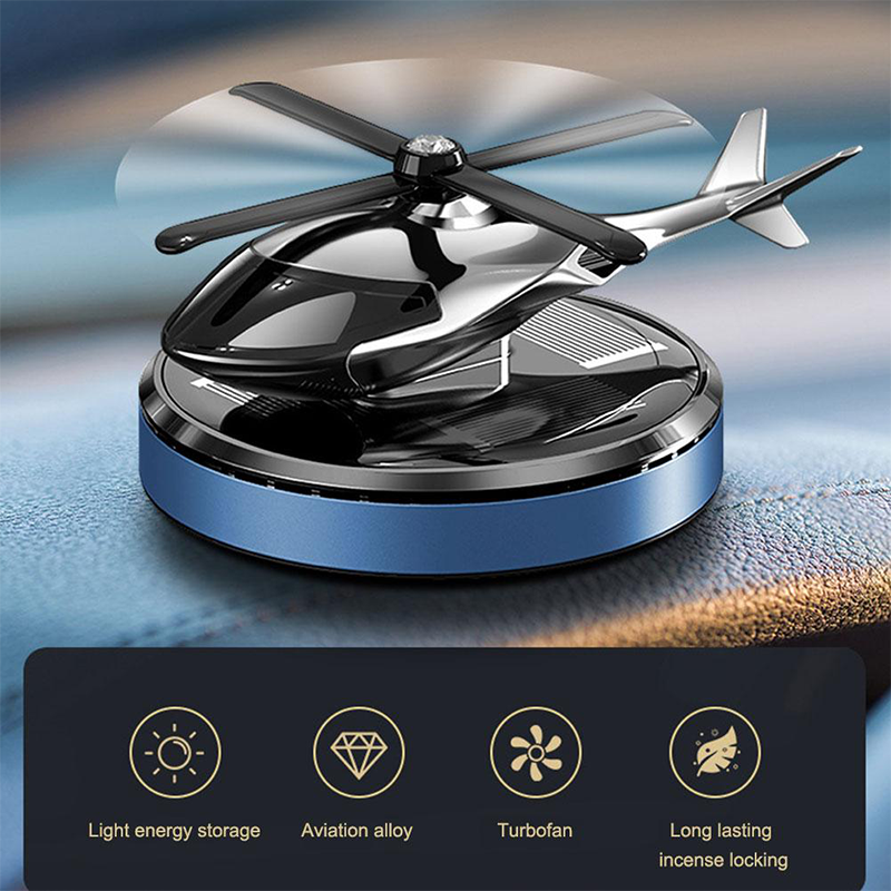 Solar-Powered Helicopter Car Air Freshener