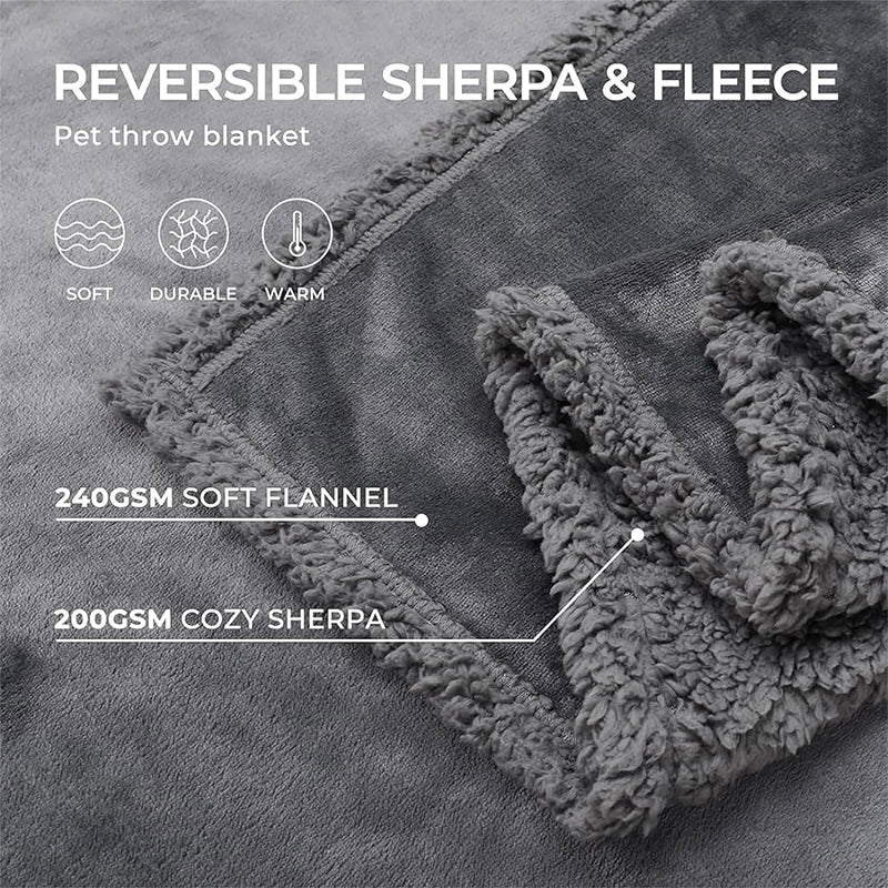 Waterproof Stain Resistant Cozy Shaggy Fleece Velvet Love Blanket for Bed, Car, Sofa