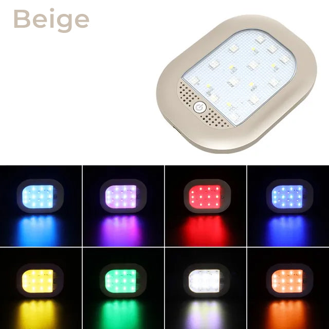 8-Color Magnetic USB Charging LED Car Interior Night Light