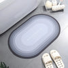 Super Absorbent Anti-Slip Quick-Drying Rubber Simple Design Bathroom Kitchen Living Room Mat