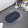 Super Absorbent Anti-Slip Quick-Drying Rubber Simple Design Bathroom Kitchen Living Room Mat