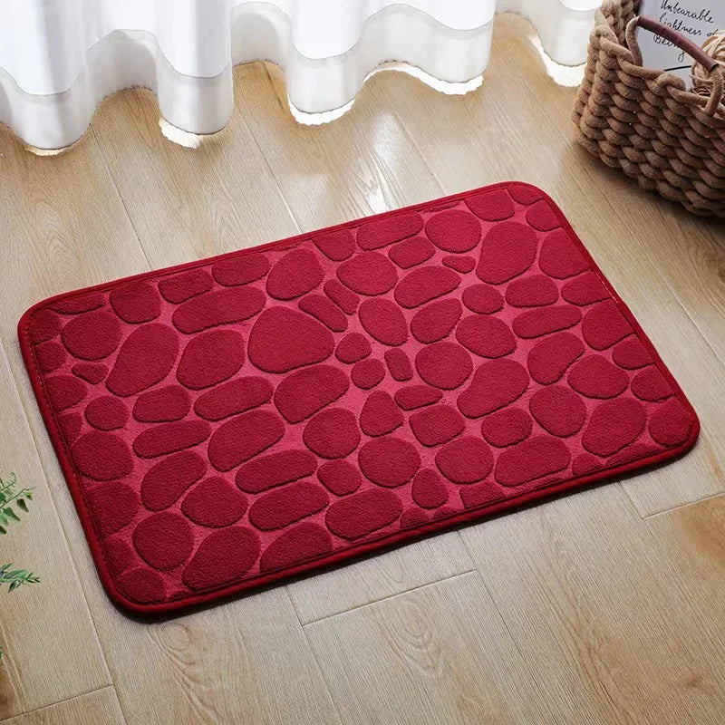 Super Absorbent Anti-Slip Quick-Drying Rubber Simple Design Bathroom Kitchen Living Room Mat