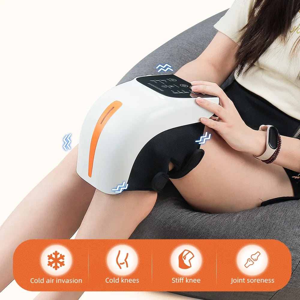 Wireless Airbag Pressure Joint Massager Heating Physiotherapy for Knee, Elbow, Shoulder Pain Relief