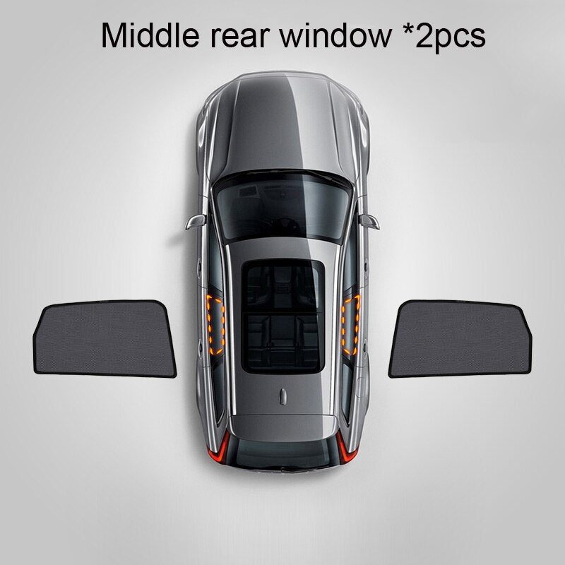 Car Side Magnetic Window Sunshade Curtain